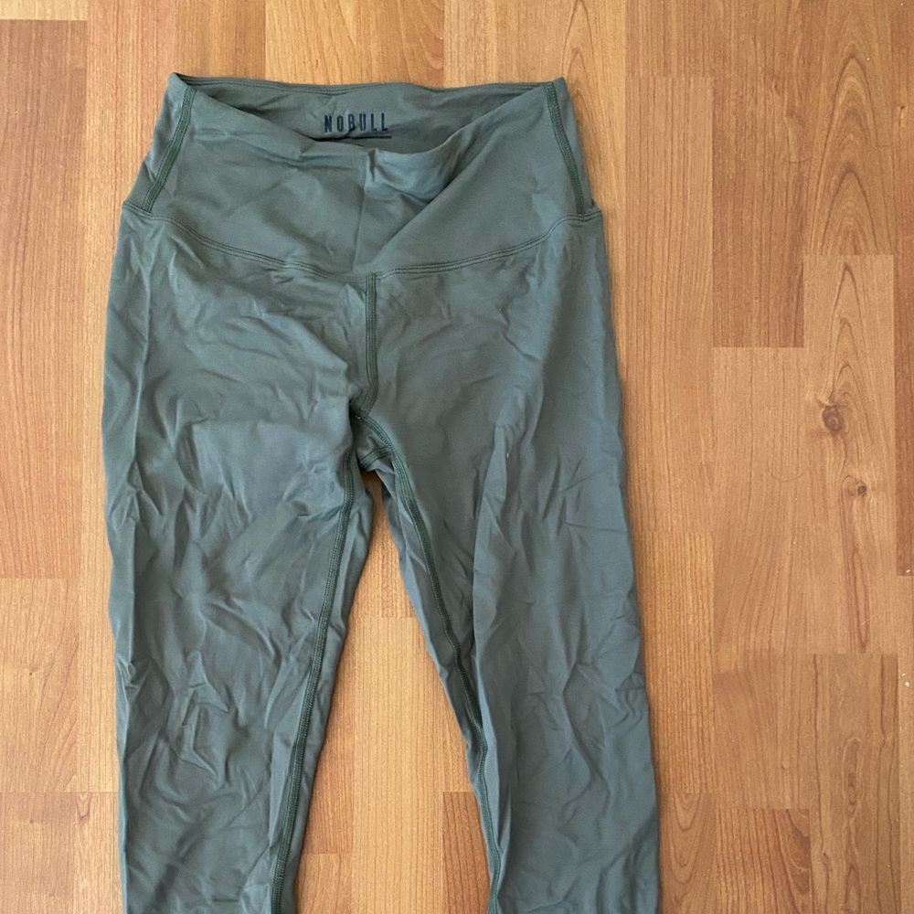 Olive green NO BULL workout pants